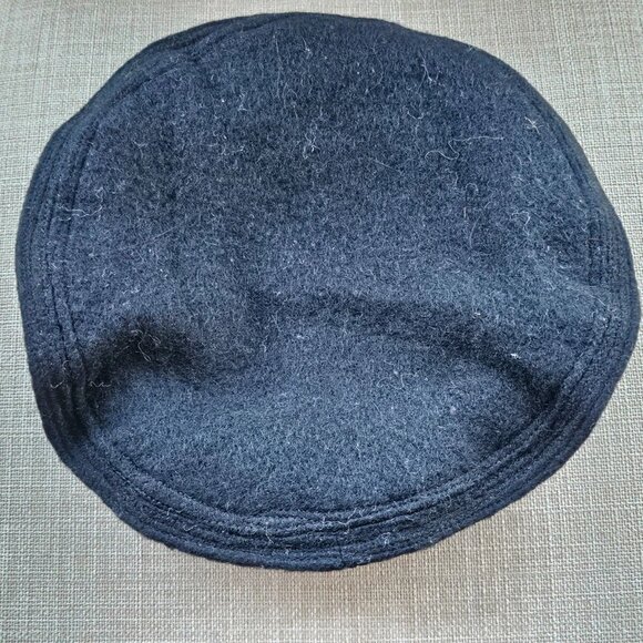 Black Hat Round Cultural Tradition Chitral Hat Cap Wool Topi One Size Fit Most - Picture 4 of 8